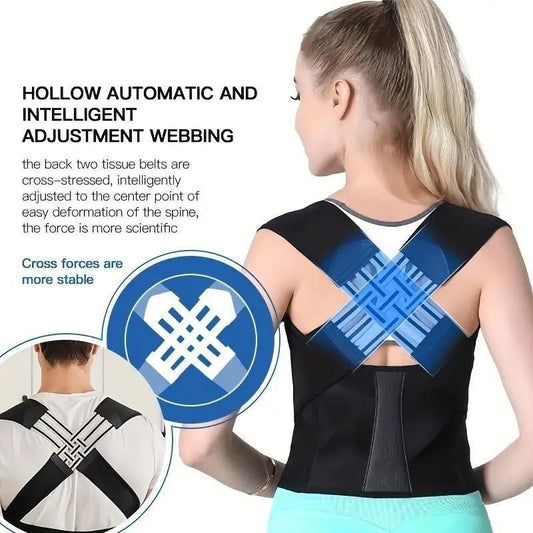 Adjustable Back Posture Corrector/ Slouching Relieve Pain Belt Women Men - SKNCART