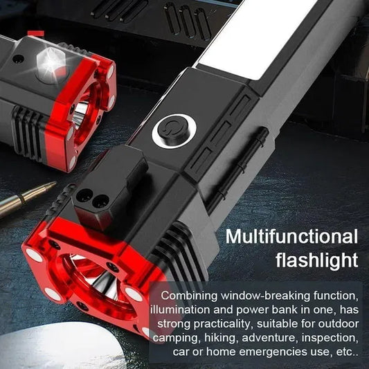 8 in 1 Portable Rechargeable Torch LED Flashlight - SKNCART