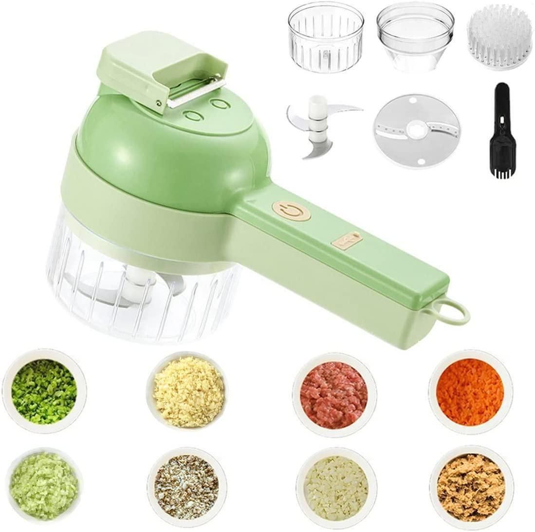 4 in 1 Portable Electric Vegetable Cutter Set - SKNCART