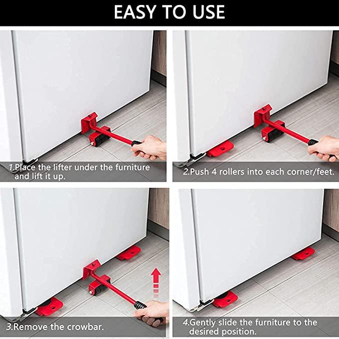 Heavy Furniture Lifter Tools with Sliders for Easy and Safe Shifting - SKNCART