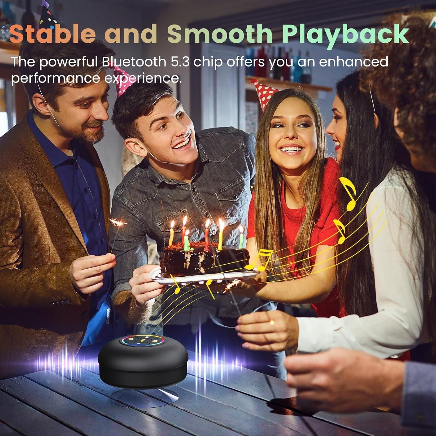 Large Suction Cup Waterproof Bluetooth Speaker - SKNCART