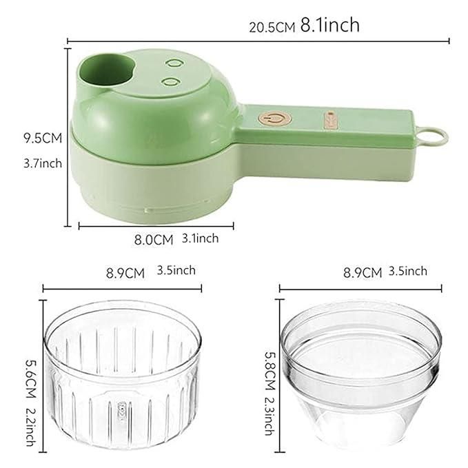 4 in 1 Portable Electric Vegetable Cutter Set - SKNCART
