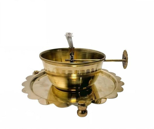 Akhand Diya Lamp with Adjustable wick & Glass - SKNCART