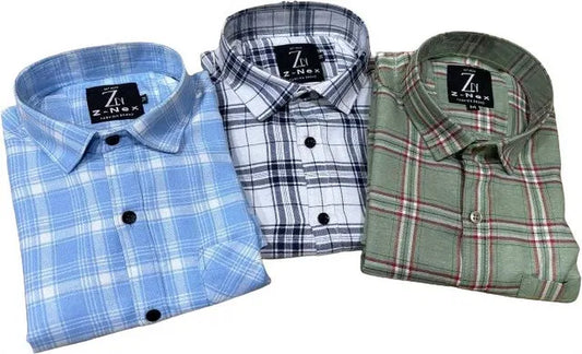 Pack of 3 check shirts - SKNCART