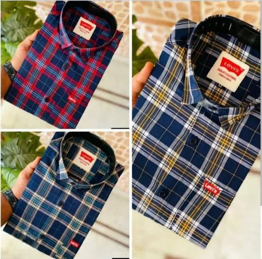 Mens check Shirts in Pack of 3 - SKNCART
